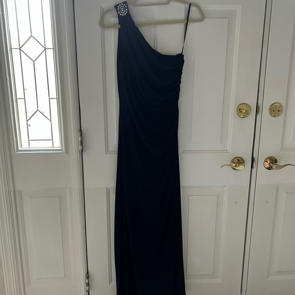 Black one shoulder dress